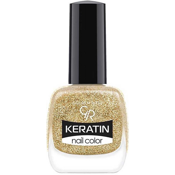 Golden Rose Keratin Nail Color Glitter lak na nechty 406 10,5 ml
