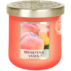 Heart & Home Sójová sviečka s vôňou broskyňovej vášne, stredná, horí až 30 hodín 110 g
