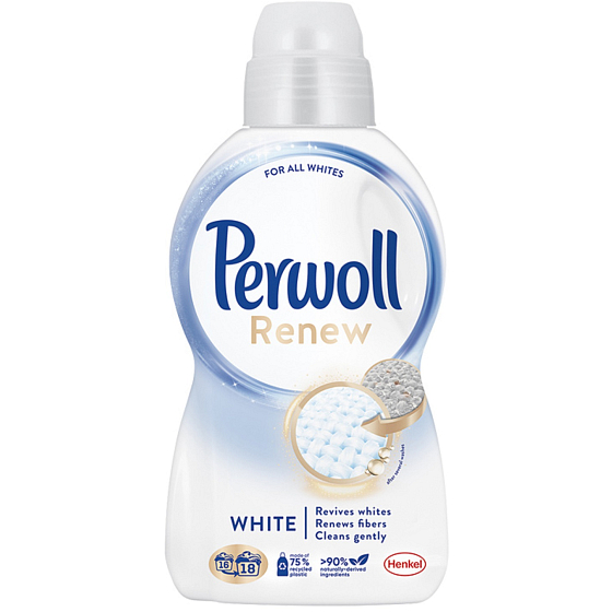 Perwoll Renew White prací gél na bielu a svetlú bielizeň 18 dávok 990 ml