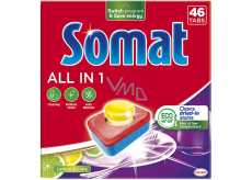 Somat All in 1 Citrón a limetka Tablety do umývačky riadu 46 ks