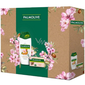 Palmolive Almond Naturals Almond & Milk sprchový krém 250 ml + Naturals Delicate Care s mandľovým mydlom 90 g, kozmetická sada pre ženy