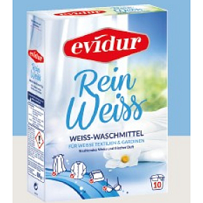Evidur Gardinen Reinweiss – Prášok na biele záclony 600 g Evidur Gardinen Reinweiss – Prášok na biele záclony 600 g