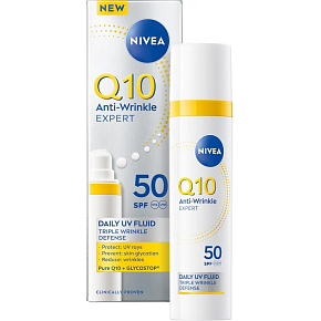 Nivea Q10 UV Fluid OF 50 denný krém proti vráskam, 40 ml