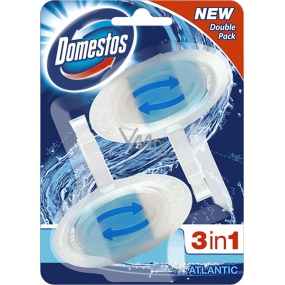 Domestos 3v1 Atlantic Wc toaletný blok 2 x 40 g