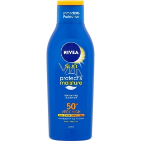 Nivea Sun Protect & Moisture OF50 + hydratačné mlieko na opaľovanie 200 ml