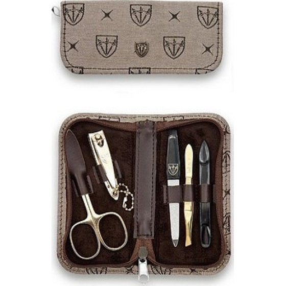 Kellermann 3 Swords Luxusná manikúra 5 dielna Textile Royal v textilnom puzdre 7021FN