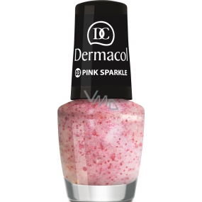 Dermacol Nail Polish with Effect lak na nechty s efektom 03 Pink Sparkle 5 ml