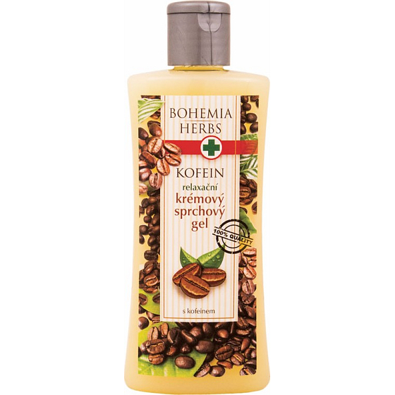 Bohemia Gifts Kofeín relaxačný krémový sprchový gél 250 g