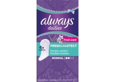 Always Dailies Fresh & Protect Fresh Scent Normal s jemnou vôňou slipové intímne vložky 30 kusov