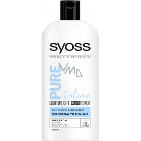 Syoss Pure Volume nadýchaný objem bez zaťaženia, ľahký balzam pre slabé vlasy 500 ml