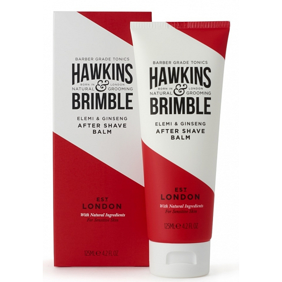 Hawkins & Brimble Men balzam po holení pre normálnu až suchú pleť s jemnou vôňou elemi a ženšenu 125 ml