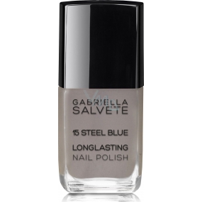 Gabriella salva Longlasting Enamel dlhotrvajúci lak na nechty s vysokým leskom 15 Steel Blue 11 ml