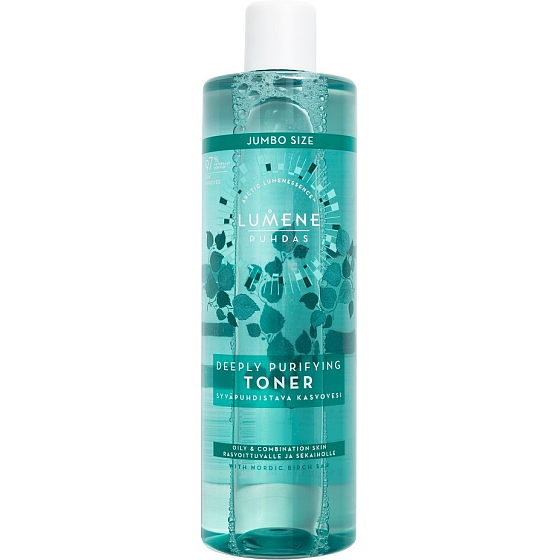 Lumene Puhdas Deeply Purifying Toner hĺbkovo čistiace toner pre mastnú a zmiešanú pleť 200 ml