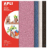 Apli Penová guma s trblietkami (ružová, modrá, strieborná, čierna) 210 x 297 x 2 mm A4 4 listy