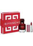 Givenchy L'Interdit Eau de Parfum Rouge parfumovaná voda pre ženy 50 ml + rúž Le Rouge Deep Velvet mini N°37 Rouge Grainé 1,5 g, darčeková súprava pre ženy