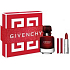 Givenchy L'Interdit Eau de Parfum Rouge parfumovaná voda pre ženy 50 ml + rúž Le Rouge Deep Velvet mini N°37 Rouge Grainé 1,5 g, darčeková súprava pre ženy