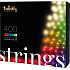 Inteligentné žiarovky Twinkly Strings Special Edition 400 kusov na stromček ovládané cez aplikáciu farebné 32 m