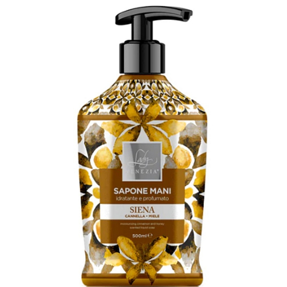 Lady Venezia Siena Cannella & Miele - Škorica a med tekuté mydlo 500 ml dávkovač