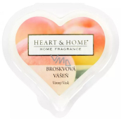 Heart & Home Prírodný vosk s vôňou broskyňovej vášne 26 g
