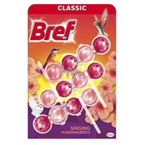 Bref Power Singing Hummingbird WC blok na hygienickú čistotu a sviežosť vašej toalety, farbivá voda 3 x 50 g