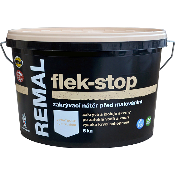 REMAL Flek-stop farba na škvrny po vode, dymu a nikotíne 5 kg