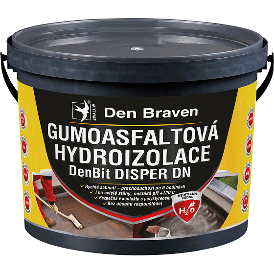 Den Braven DenBit Disper DN gumoasfaltová hydroizolácia, 5 kg