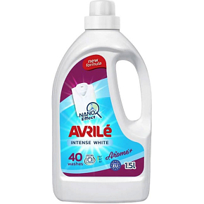 Avrilé Intense White prací gel na biele prádlo, 40 praní 1,5 l