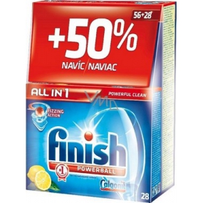 Calgonit Finish All-in-1 Citrón tablety do umývačky 56 + 28 kusov