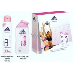 Adidas Action 3 Control antiperspirant sprej 150 ml + Daily Scrub sprchový gél 250 ml, kozmetická sada