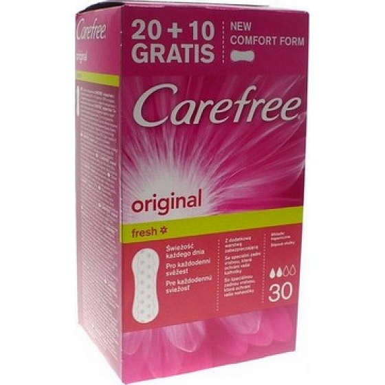 Carefree Original Fresh slipové intímne vložky 30 kusov