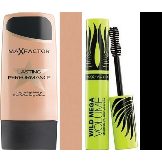 Max Factor Lasting Perfomance make-up 102 PASTELL 35 ml + Wild Mega Volume riasenka čierna 11 ml