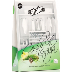 Shake Fragrance Closet Sachets Cedar & Vanilla vonné sáčky do skrine 3 kusy