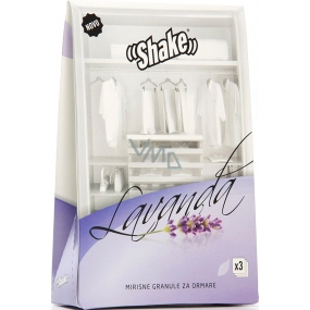 Shake Fragrance Closet Sachets Lavender vonné sáčky do skrine 3 kusy