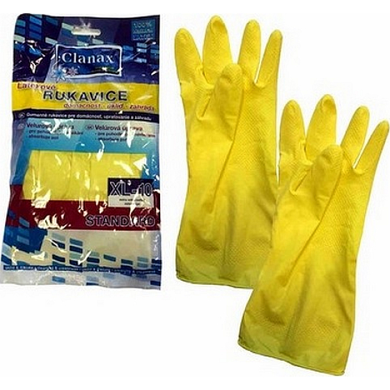 Clanax Standard Rukavice latexové S-7 malé 1 pár