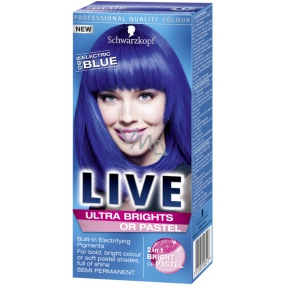 Schwarzkopf Live Ultra Brights or Pastel farba na vlasy 095 Electric Blue