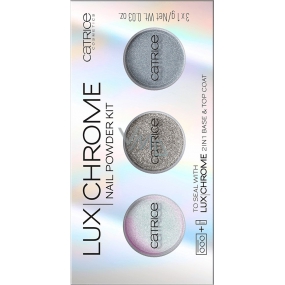 Catrice LuxChrome Nail Powder Kit set pigmentov na nechty 01 Effect Overlaod 3 x 1 g