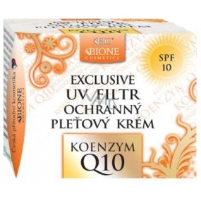 Bion Cosmetics Exclusive & Q10 Koenzým UV Filter SPF 10 ochranný denný pleťový krém pre normálnu a zmiešanú pleť 51 ml