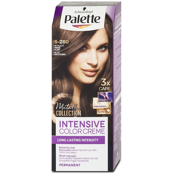 Palette Intensive Color Creme farba na vlasy 6-280 Metalický tmavo plavý