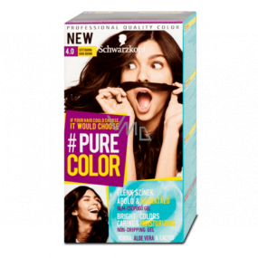 Schwarzkopf Pure Color washout farba na vlasy 4.0 Tmavo hnedá 60 ml
