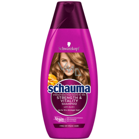 Schauma Strength & Vitality šampón s mikroživinami a biotínom pre jemné až slabé vlasy 350 ml