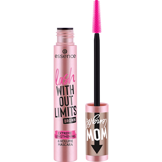 Essence Without Limits objemová a predlžujúca riasenka 02 Hnedá 13 ml