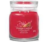 Yankee Candle Sparkling Cinnamon - sviečka s vôňou šumivej škorice Signature medium glass 2 knôty 368 g