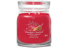 Yankee Candle Sparkling Cinnamon - sviečka s vôňou šumivej škorice Signature medium glass 2 knôty 368 g