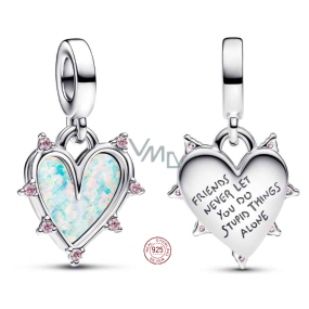Charm Striebro 925 Priateľstvo 2v1, prívesok na náramok láska