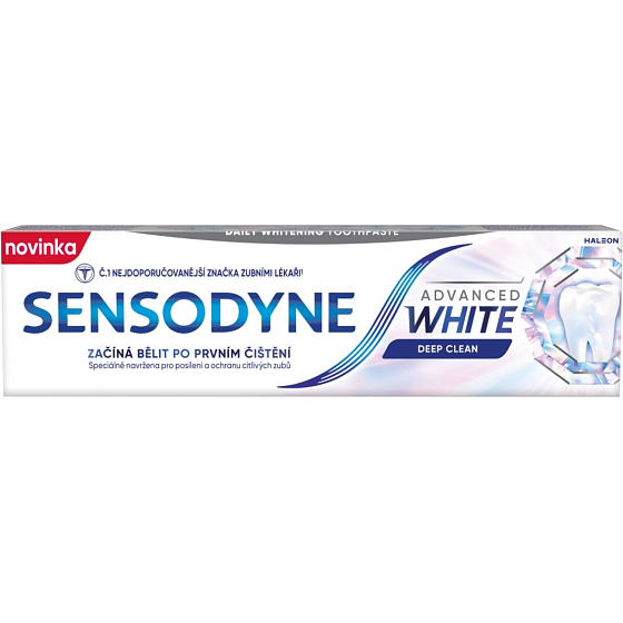 Sensodyne Advanced White zubná pasta pre citlivé zuby, 75 ml