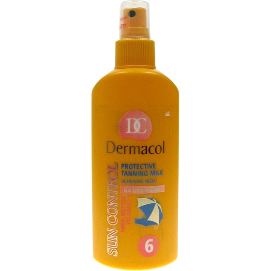 Dermacol Suncontrol OF6 ochranné mlieko na opaľovanie 200 ml rozprašovač