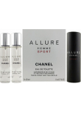 Chanel Allure Homme Sport toaletná voda komplet 3 x 20 ml