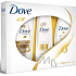 Dove Hair Therapy Nourishing Oil Care šampón 250 ml + kondicionér 200 ml + sprchový gél 250 ml, kozmetická sada