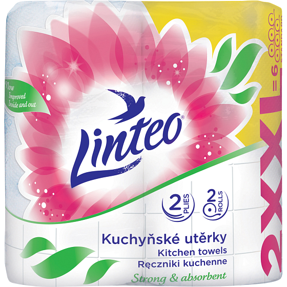 Linteo XXL 2vrstvové kuchynské papierové utierky, 2× 30 m, 2 role