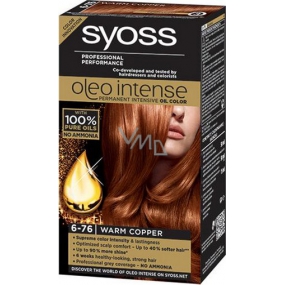 Syoss Oleo Intense Color farba na vlasy bez amoniaku 6-76 Teplý medený